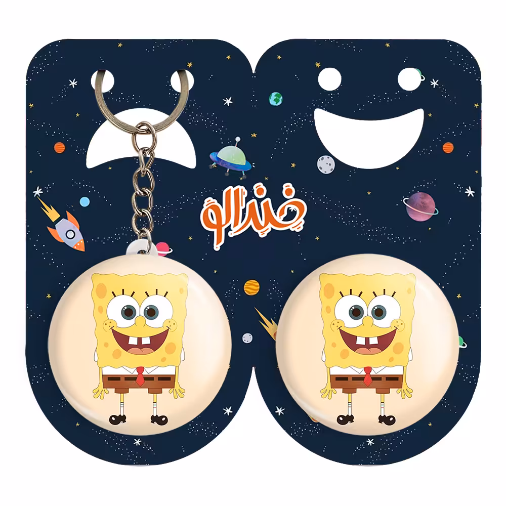 پیکسل خندالو مدل باب اسفنجی کد 1326 به همراه جاکلیدی