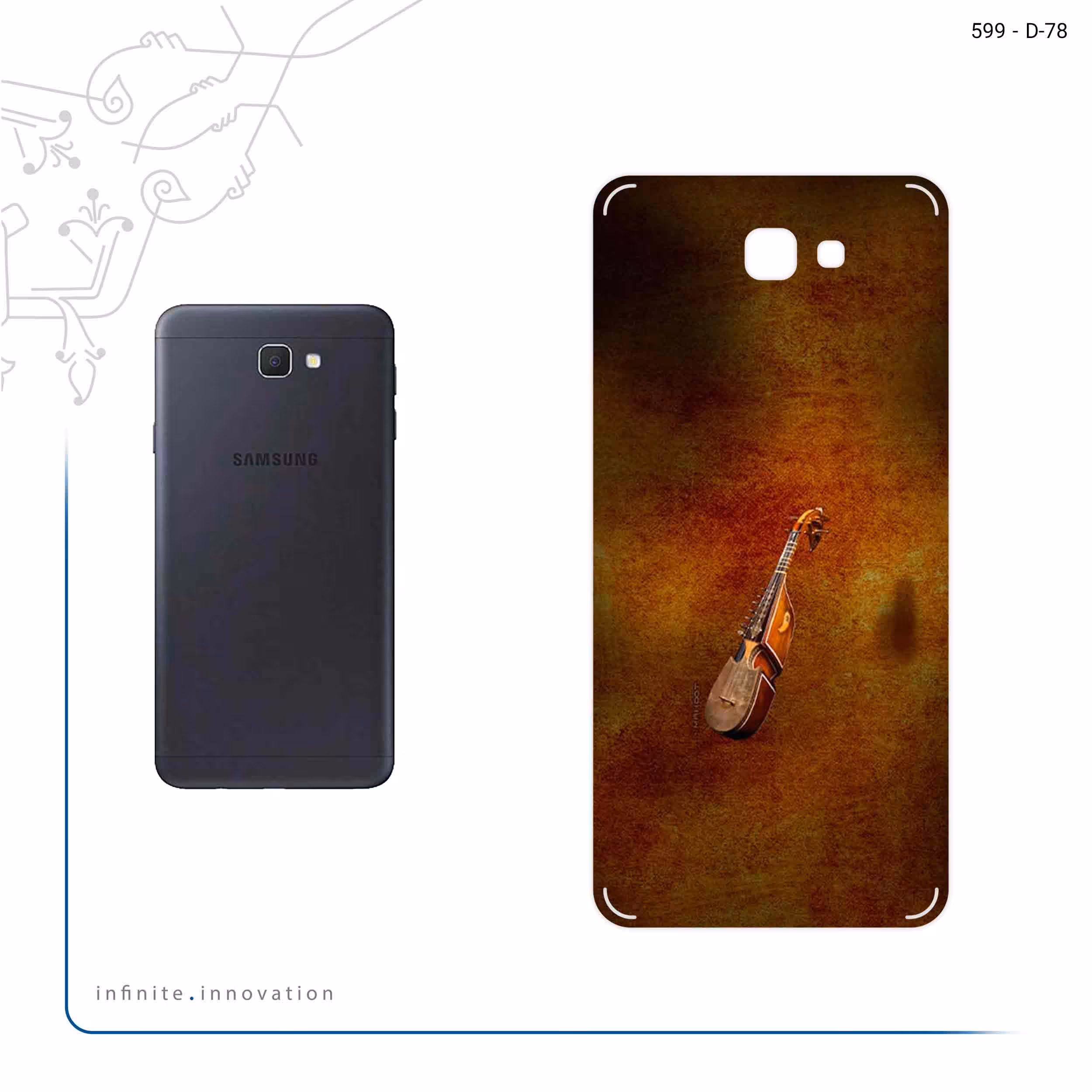 برچسب پوششی ماهوت مدل Rabab مناسب برای گوشی موبایل سامسونگ Galaxy J7 Prime