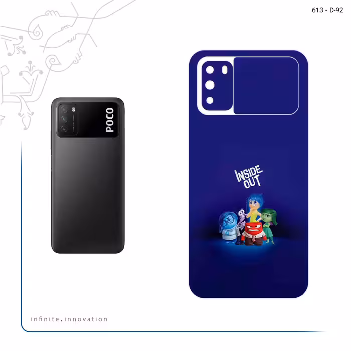 برچسب پوششی ماهوت مدل inside out مناسب برای گوشی موبایل شیائومی Poco M3