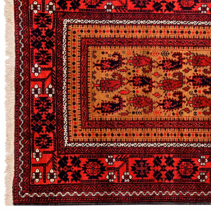 فرش دستباف قدیمی یک متری سی پرشیا کد 156083