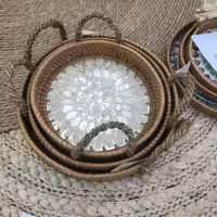 سینی حصیری 3عددی4