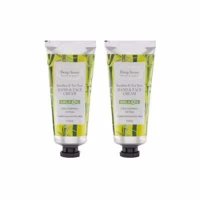 کرم مرطوب کننده دیپ سنس مدل درخت چای و عصاره بامبو حجم 60 میلی لیتر بسته 2 عددی
