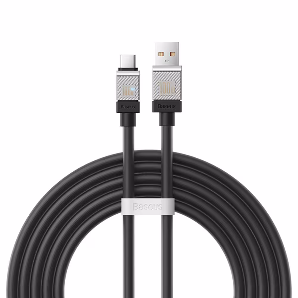 کابل شارژ USB به Type-C بیسوس مدل CoolPlay CB000046 CAKW000701 طول 2 متر توان 100 وات