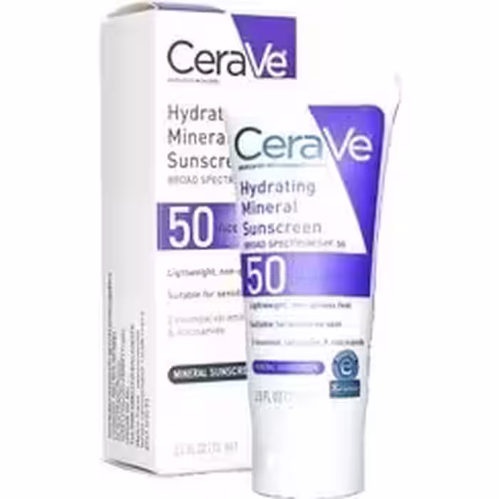 کرم ضد آفتاب مینرال SPF50 سراوی حجم 75 میلی لیتر
