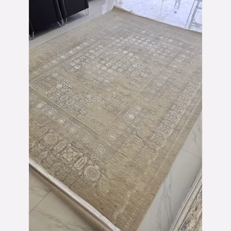 فرش ماشینی کاشان 1200 شانه 6متری کد1010(باارسال رایگان)