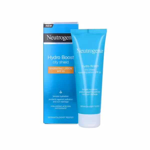 کرم مرطوب کننده نوتروژینا سری Hydro Boost با SPF25 حاوی هیالورونیک اسید و آنتی اکسیدان 50 میل