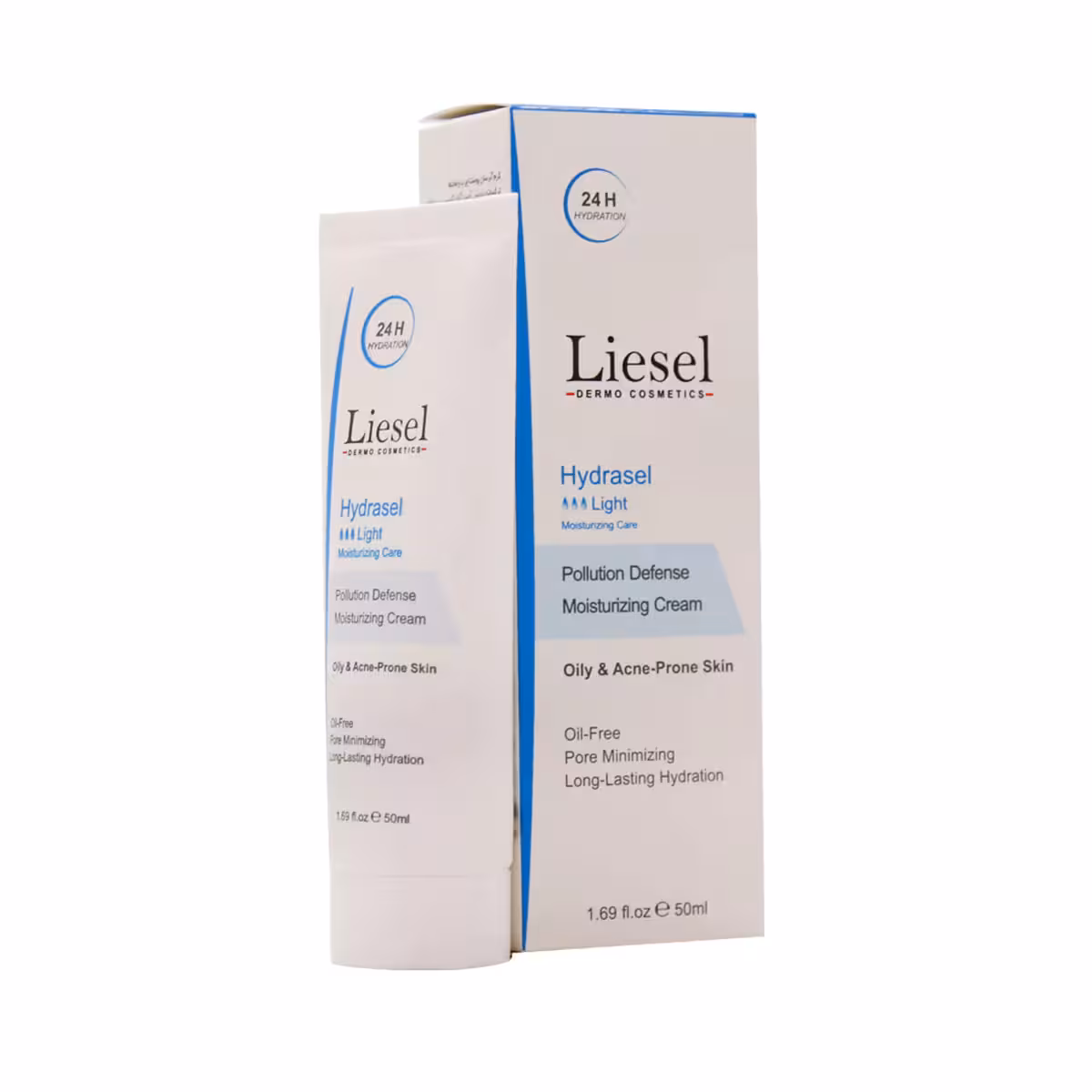 کرم آبرسان لایت هیدراسل مناسب پوست چرب و مختلط حجم50 میلی لیتر لایسل