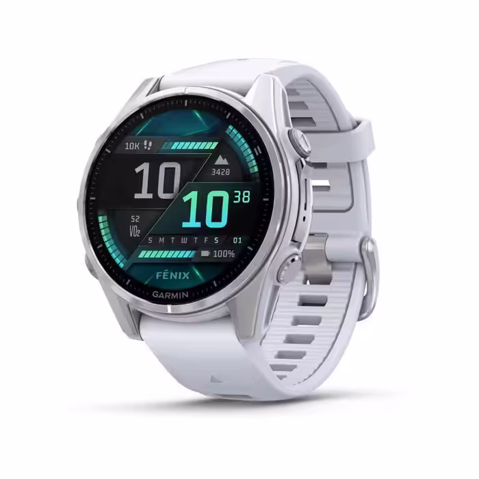 قیمت و خرید ساعت نقره ای گارمین مدل fenix 8 - 43 mm، AMOLED اورجینال