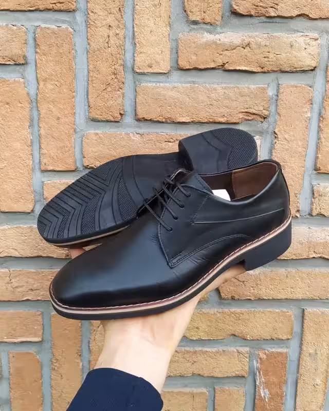 کفش مردانه طبی دست دوز تمام چرم کد 2382