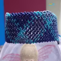 دستبند دخترانه طرح سایه با نخ موم زده