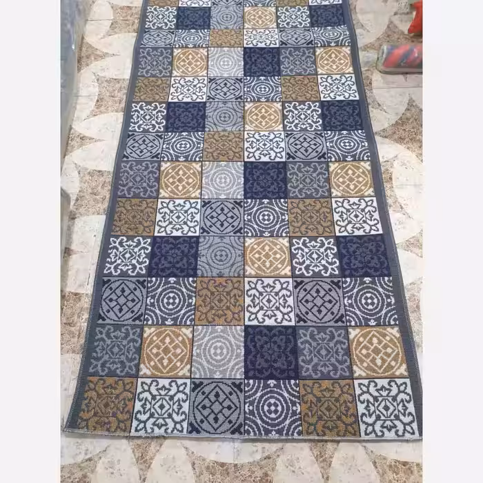 کناره گلیم ماشینی کاشان طرح شایان دودی سایز250در230(هزینه ارسال باخریداروپس کرایه میباشد)