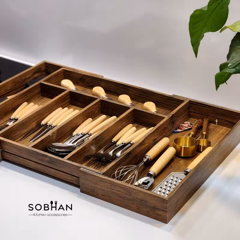 جا قاشقی کابینتی کشویی