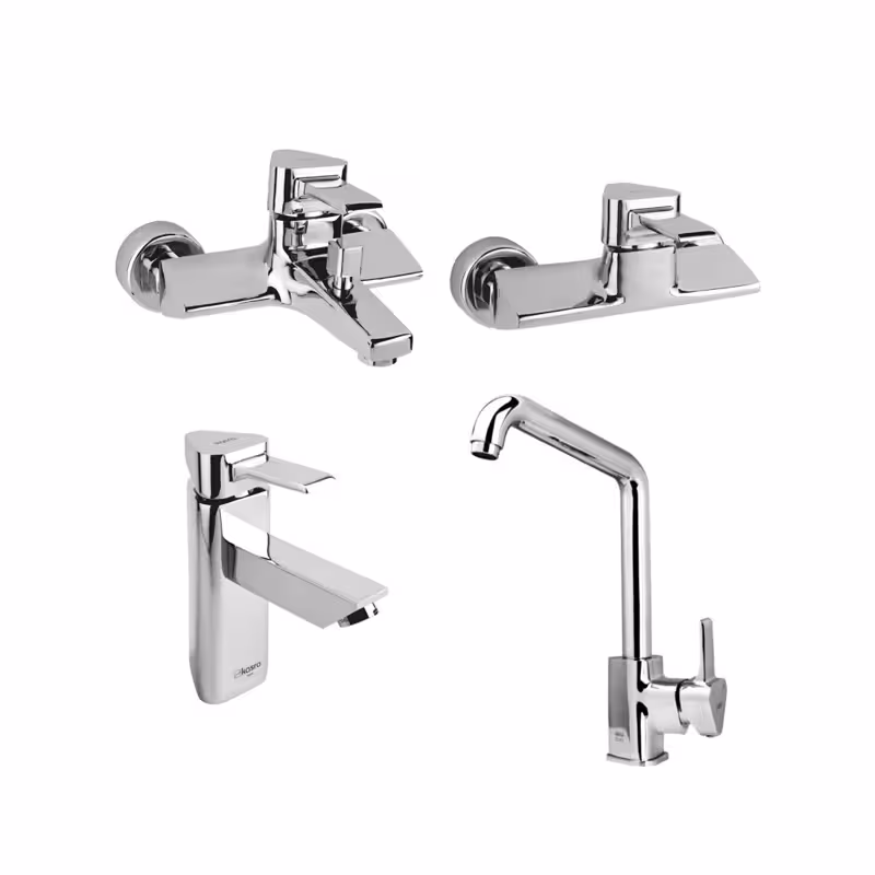 ست چهار تکه شیرالات کسری مدل مهتاب