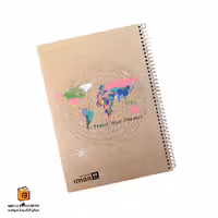 دفتر خط دار کرافت 60 برگ طرح کره ی زمین ایمان (iman)