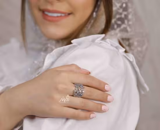 💍انگشتر  فري سايز با طراحي زيبا (br1014)