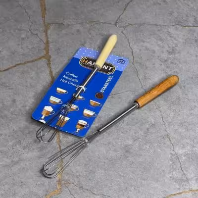 همزن کافی دسته چوبی