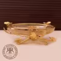 BELLEZA بلزا  ظروف دکوراتیو برنجی ابگز عسلی شیرینی خوری  4325T