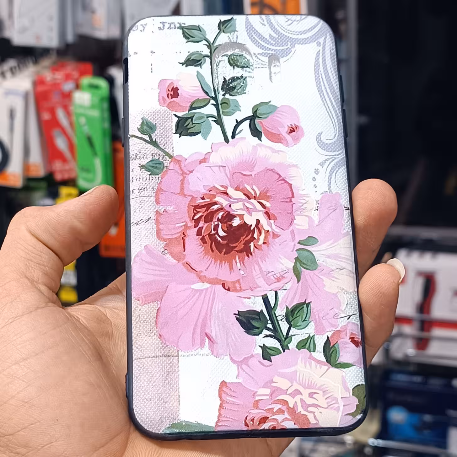 قاب گارد کاور Samsung j4 2018طرح گل سامسونگ جی چهار دوهزار هجده 