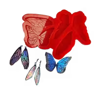 قالب سیلیکونی پروانه طرح دار