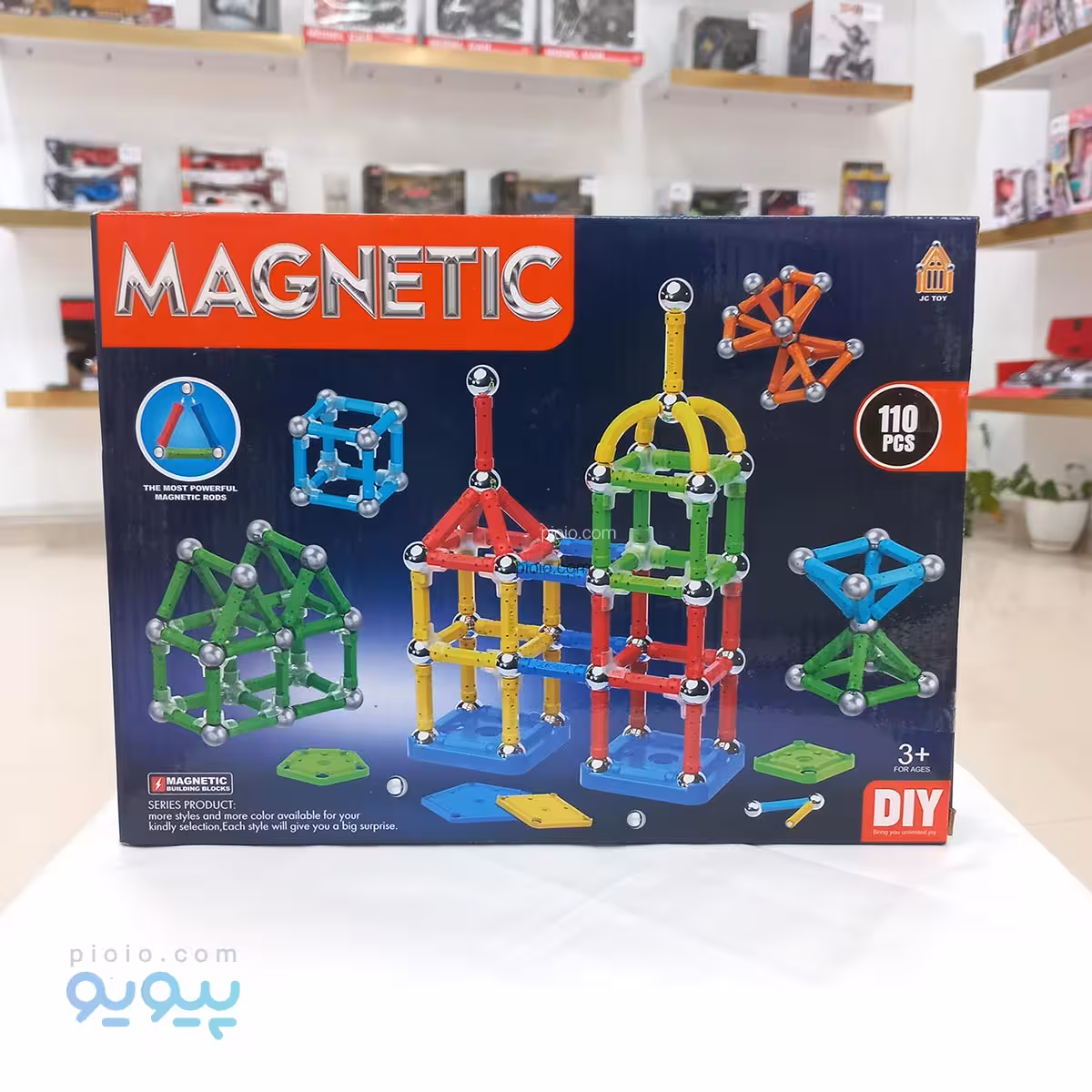 اسباب بازی ساختنی مگنتی 110 قطعه آیتم AQ2252