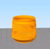 مدل سه بعدی گلدان طرح رنگین کمان (STL)