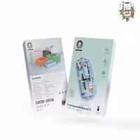 ماوس شفاف 2 گرین Green Transparent Mouse 2 1600DPI