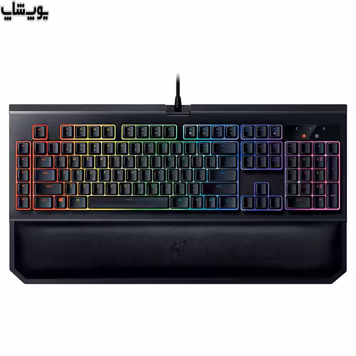 کیبورد سیمی گیمینگ مکانیکال RGB ریزر مدل BlackWidow Chroma V2