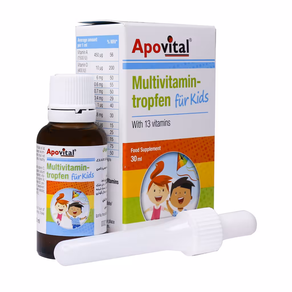 قطره خوراکی مولتی ویتامین فورکیدز آپوویتال MULTIVITAMIN TROPFEN FUR KIDS APOVITAL