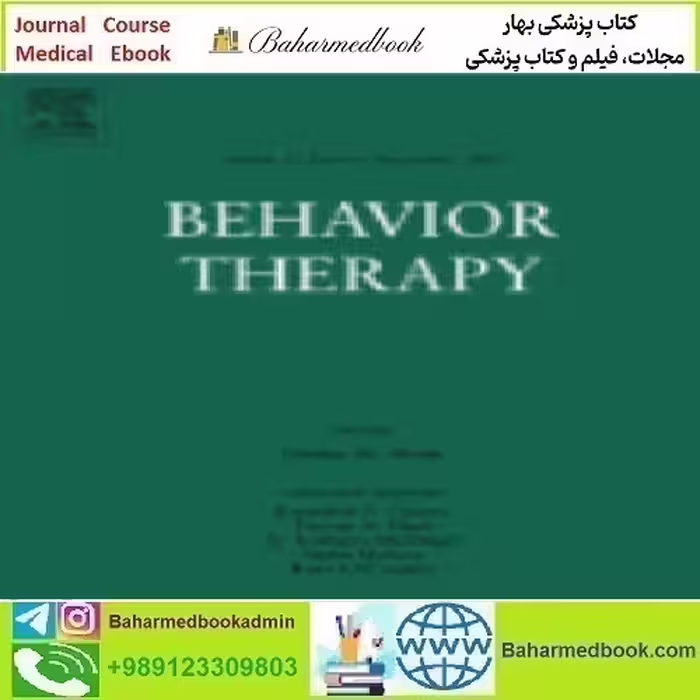 Behavior Therapy Volume 51 Issue 1 to 6 2020 TRUE PDF price