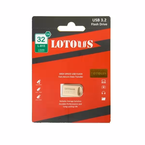 فلش مموری 32 گیگابایت L815 لوتوس (LOTOUS) USB3.2