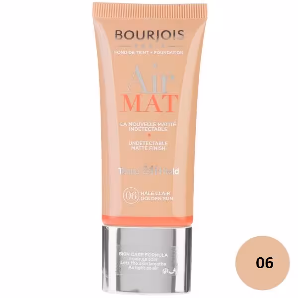 کرم پودر بورژوآ مدل Air Mat شماره 06 (Golden Sun)