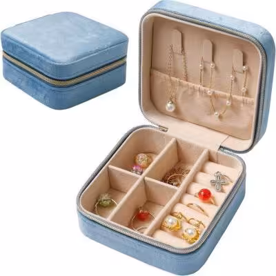 کیف جواهرات مخمل باکیفیت در رنگبندی