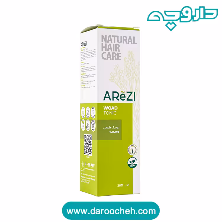 تونیک طبیعی وسمه ضد سفیدی مو سر