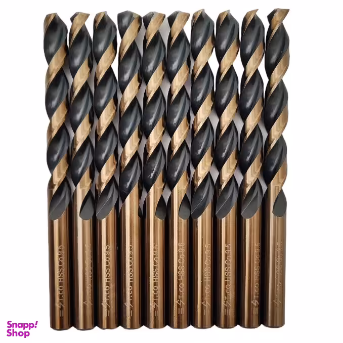 مته کبالت اس تیکو مدل Hssco سایز 9.5 میلی متر بسته 10 عددی