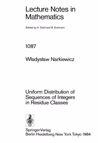 خرید و دانلود نسخه کامل کتاب Uniform Distribution of Sequences of Integers in Residue Classes