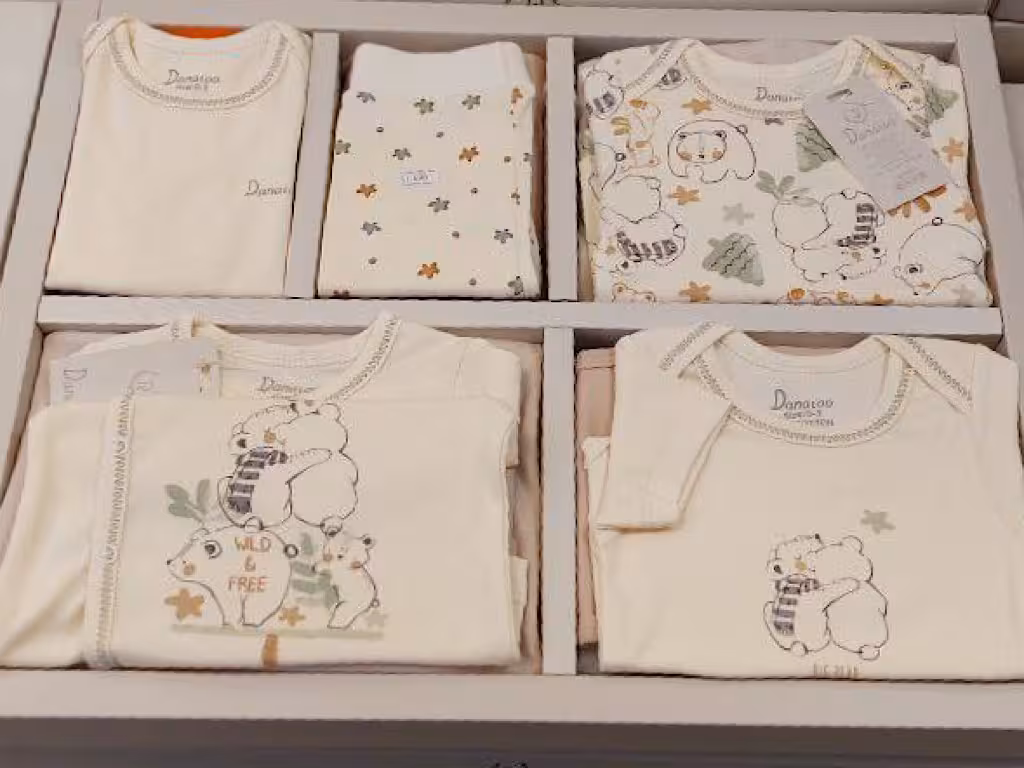 ست بیمارستانی 19 تکه نوزادی دخترانه طرح گل و حیوانات دانالو Danaloo