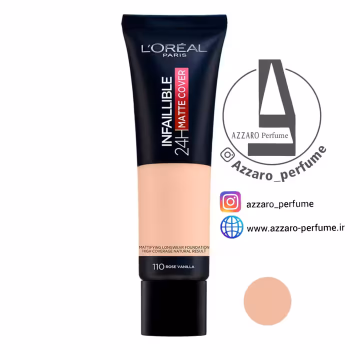 کرم پودر لورال اینفالیبل مدل Infaillible 24H Matte Cover شماره 110
