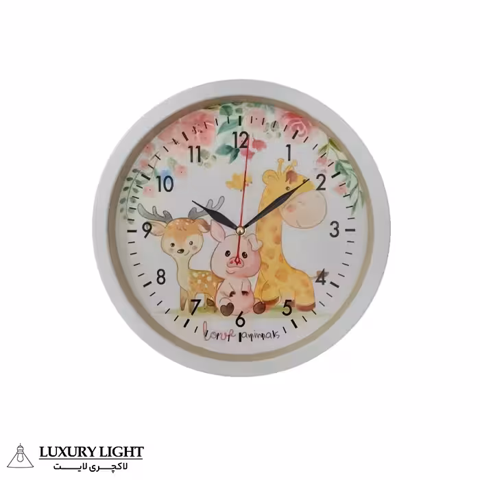 ساعت دیواری کودک مدل زرافه