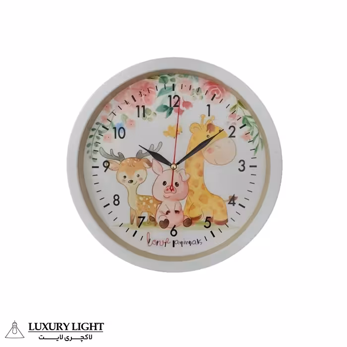 ساعت دیواری کودک مدل زرافه