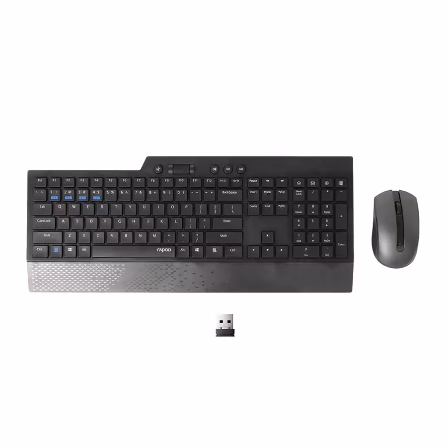 کیبورد و ماوس بی‌ سیم رپو مدل 8200T