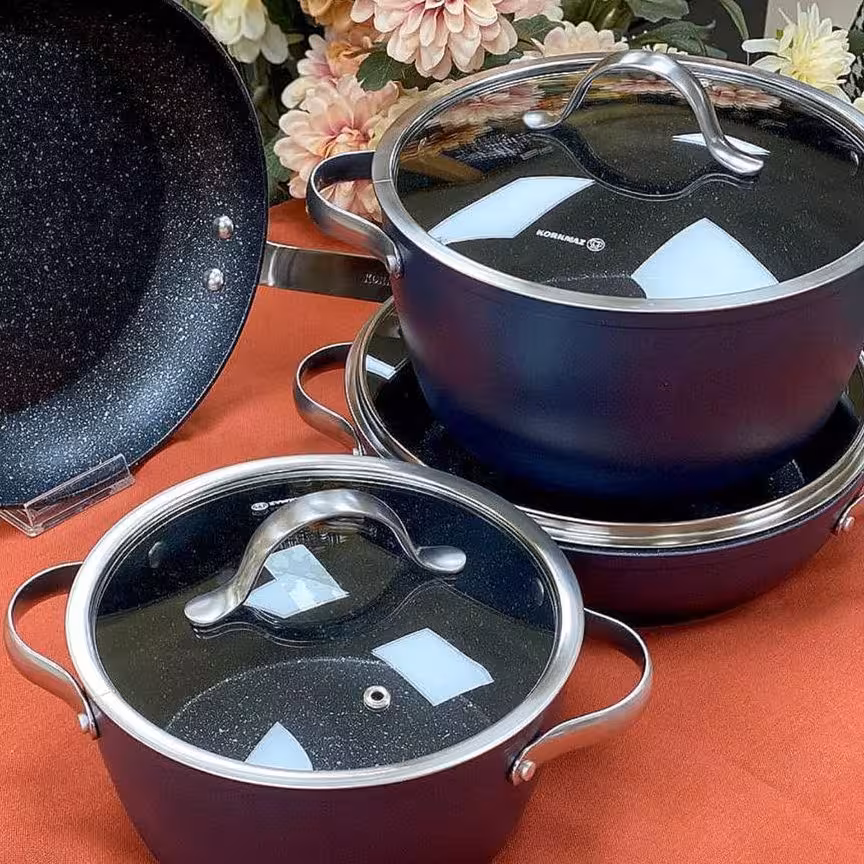 سرویس قابلمه گرانیتی 7پارچه کرکماز مدل آزورا