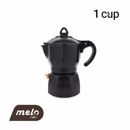 اسپرسوساز روگازی جنوا طرح ایتالیا یک فنجان (مشکی)