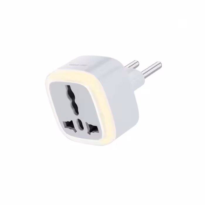 تبدیل 3 به 2 چراغدار گرین لیون مدل Green lion GNUCOVEULT universal conversion EU plug