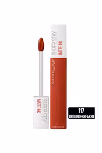 رژ لب مایع مات میبلین مدل Super Stay Matte Ink کد رنگ 117 Ground-breaker