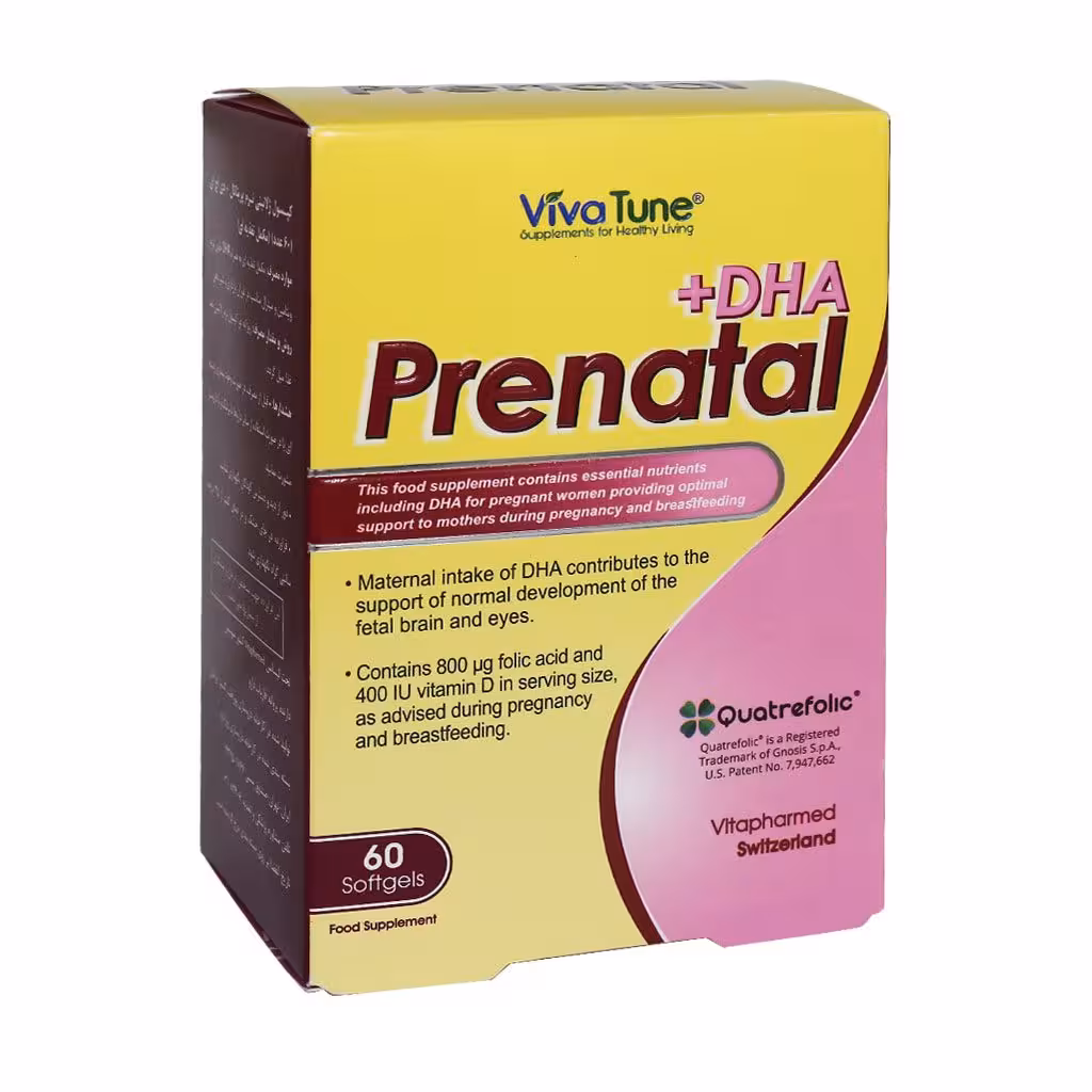 سافت ژل پریناتال پلاس دی اچ ای ویواتیون (60 عدد)
