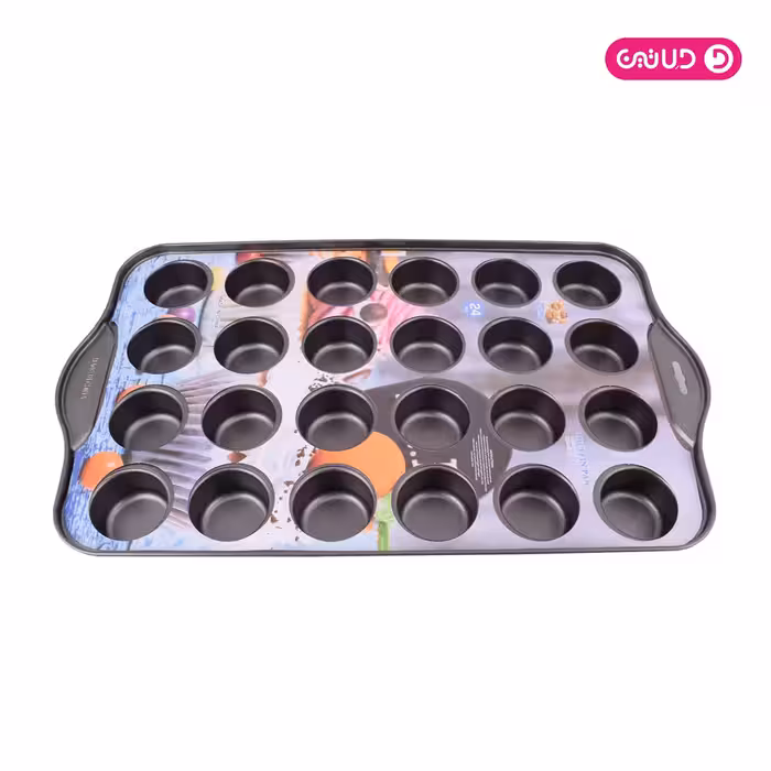 قالب تفلون مافین 24 خانه کف صاف قطر 5