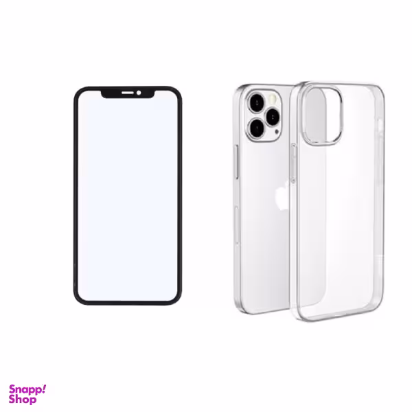 قاب گوشی موبایل کد 01 به همراه گلس مات و گلس شفاف مناسب اپل iPhone 13 Pro Max