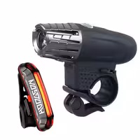 چراغ جلو دوچرخه مدل شارژی COB POWER به همراه چراغ خطر عقب | کالا مکس