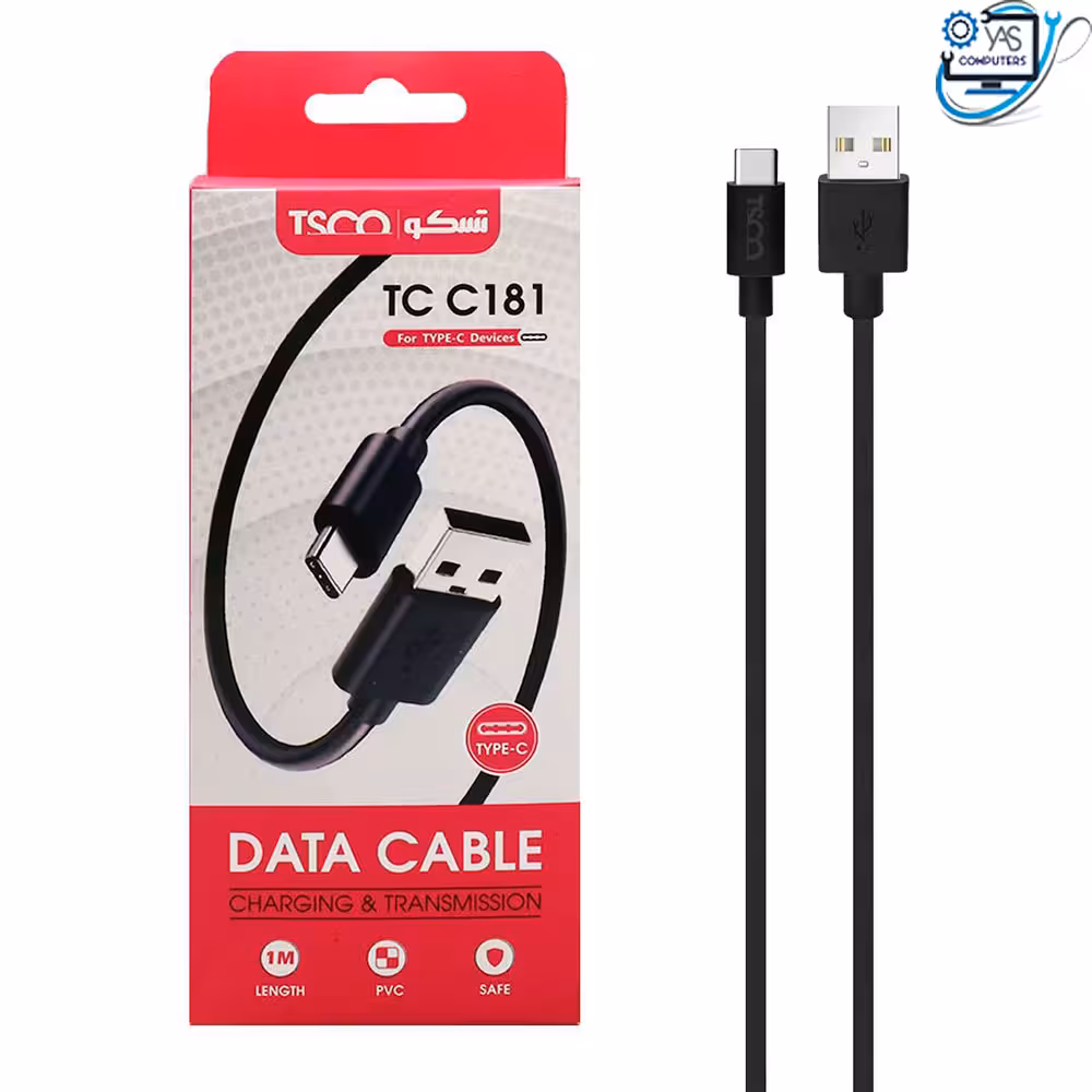 کابل تبدیل USB به USB-C تسکو مدل TCC181 طول 1 متر‎