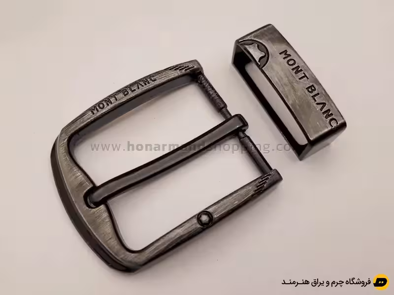 سگک کمربند زبانه دار رنگ دودی سایز 4